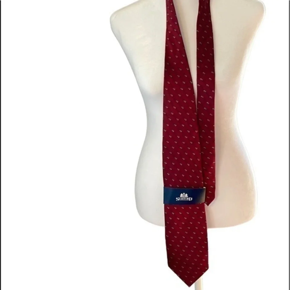 NWT Men's Stafford 100% Imported Silk‎ Tie